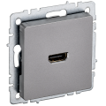 BRITE Розетка HDMI РHDMI-0-БрС сталь IEK