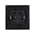 FORTE&PIANO Розетка 1-местная без заземления без защитных шторок винтовое крепление 10А FP118 черный IEK
