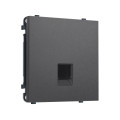 MS662005 Комплект механизма компьютерной розетки SIGMA Антрацит серый RJ-45 экранированной с/ш QUANT PRO (SP6620, PR185)