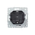 BRITE Розетка 1-местная с заземлением с защитными шторками и крышкой 16А IP20 РСбш10-3-БрТБ темная бронза IEK