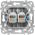FLITE Розетка 2-местная компьютерная RJ45 категория 5Е UTP РК5е-2-0-ФлБ белый IEK