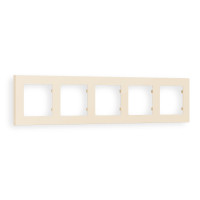 AF220335 Рамка ALFA Techno Бежевый матовый 5-ая AMBRELLA VOLT