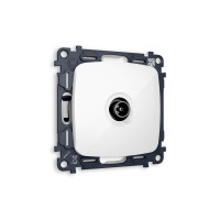 MO113010 Комплект механизма TV розетки оконечной OMEGA Белый глянец 50-870 MHz 1dB QUANT OP1130, VM202 AMBRELLA VOLT