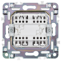 SKANDY Выключатель 2-клавишный проходной с индикацией 10А SK-V10Gr серый IEK