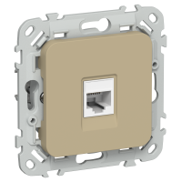 FLITE Розетка компьютерная RJ45 категория 5Е UTP РК5е-1-0-ФлХ хаки IEK