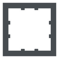 Адаптер 55х55 мм, базальт (32881 BT)