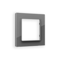AF330651 Рамка ALFA Platos Антрацит серый Стекло органическое 1-ая AMBRELLA VOLT