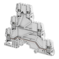 Клемма винтовая ZS4-T3 - 4 мм², 3 уровня, 6 зажимов