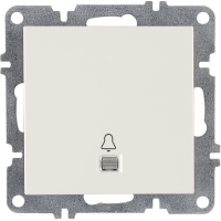 Arvia Electric, LK Механизм, Выключатель звонка, Arvia, с подсветкой белый