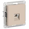 ATLASDESIGN РОЗЕТКА компьютерная RJ45 кат. 5e, механизм, ПЕСОЧНЫЙ ATN001283