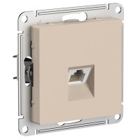 ATLASDESIGN РОЗЕТКА компьютерная RJ45 кат. 5e, механизм, ПЕСОЧНЫЙ ATN001283