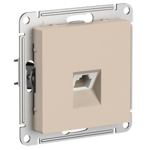 ATLASDESIGN РОЗЕТКА компьютерная RJ45 кат. 5e, механизм, ПЕСОЧНЫЙ ATN001283