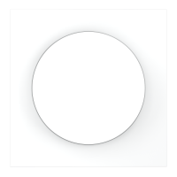 Накладка для светорегулятора поворотно-нажимного, S70 белый матовый