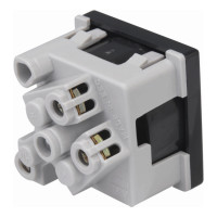 Розетка Simon CONNECT, скрытый монтаж, с заземлением, со шторками, алюминий, K01-8