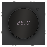 Терморегулятор электронный VOLTUM S70 с индикацией и датчиком, для теплого пола, (графит)