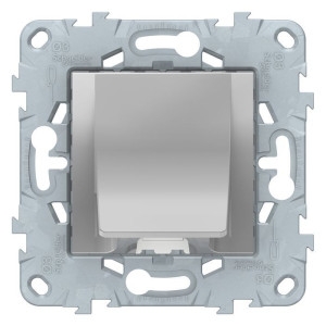 Вывод кабеля Schneider Electric UNICA NEW, скрытый монтаж, алюминий, NU586230