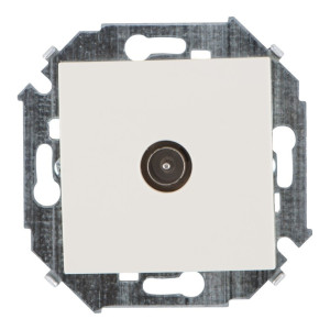 Розетка TV Simon15 одиночная слоновая кость Simon 1591475-031