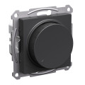 ATLASDESIGN СВЕТОРЕГУЛЯТОР (диммер) поворотно-нажимной, LED, RC, 400Вт, механизм, БАЗАЛЬТ ATN001423