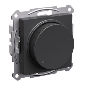 ATLASDESIGN СВЕТОРЕГУЛЯТОР (диммер) поворотно-нажимной, LED, RC, 400Вт, механизм, БАЗАЛЬТ ATN001423
