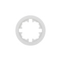 OSEN Рамка 1-ая белая искра матовая круглая  