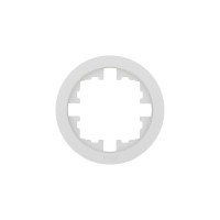 OSEN Рамка 1-ая белая искра матовая круглая  