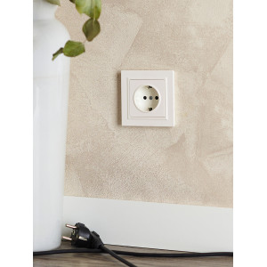 BRITE Рамка 1-местная IP44 РУ-1-БрЖ-44 жемчуг IEK