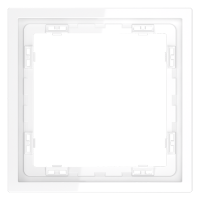 Рамка пластиковая VOLTUM S70 на 1 пост, (белый глянцевый)