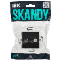SKANDY Розетка двойная TV+SAT SK-A13Bl черный IEK