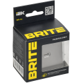 BRITE Розетка USB C 65Вт высокоскоростная зарядка РЮ12-1-БрС сталь IEK