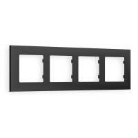 AF250804 Рамка ALFA Qubi Графит Мягкое касание 4-ая AMBRELLA VOLT