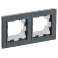 BRITE Рамка 2-местная IP44 РУ-2-БрГ-44 графит IEK