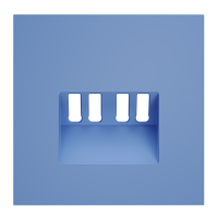 Накладка для розетки акустической 4-местной , S70 деним