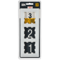 BRITE Рамка 3-местная РУ-3-2-Бр стекло белый матовый IEK