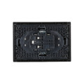 FORTE&PIANO Розетка 2-местная без заземления без защитных шторок безвинтовое крепление 10А FP126 черный IEK