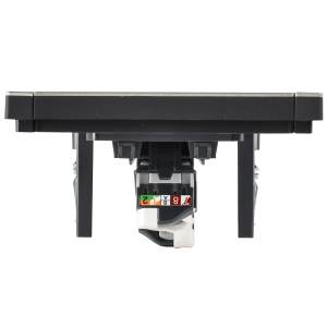 FORTE&PIANO Розетка компьютерная RJ45 кат.5E FP632M металл шампань IEK