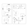 Настенный светильник E14*1