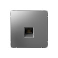 ARTGALLERY РОЗЕТКА компьютерная RJ45, кат. 6A, механизм, СТАЛЬ GAL000986
