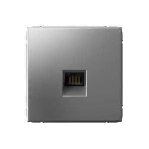 ARTGALLERY РОЗЕТКА компьютерная RJ45, кат. 6A, механизм, СТАЛЬ GAL000986