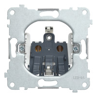 Механизм розетки 2к+з с безвинтовым подключением RIKETT (32130)