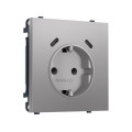 MS510510 Комплект механизма электрической розетки SIGMA Сталь матовый 2USB СC 20W быст. зар. сз сш 16A-250V QUANT PRO SP5105, PR165