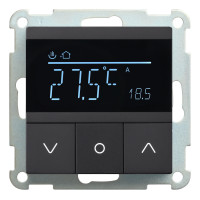 Термостат RIKETT для теплых полов Smart Life Wifi, черный (32232 BK)