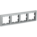 BRITE Рамка 4-местная РУ-4-БрС сталь IEK