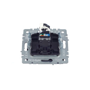BRITE Розетка компьютерная RJ45 кат.5E РК10-БрМ маренго IEK