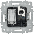 BRITE Розетка двойная TV+RJ45 кат.5E РТВ/РК12-БрГН металл хром/никель IEK