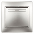 Выключатель одноклавишный Plano 10А IP20 1-101-03 250В алюм. Intro Б0030030