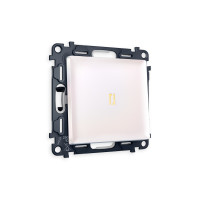 MA202030 Комплект механизма 1-кл проходного выключателя с подсветкой 3200K ALFA Жемчуг QUANT AP2020, VM105, G22Y AMBRELLA VOLT