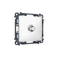 MA113050 Комплект механизма TV розетки SAT 5-2400MHz 3.5dB ALFA Белый глянец QUANT (AP1130, VM215) AMBRELLA VOLT