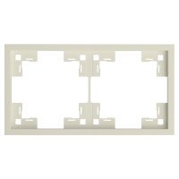 Двухместная рамка, кремовый сатин (35820 MC)