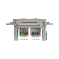 FLITE Розетка 2-местная компьютерная RJ45 категория 5Е UTP РК5е-2-0-ФлЛ льняной IEK