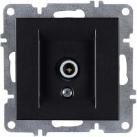 Arvia Electric, L/K Механизм, Розетка TV конц. с экраном, (черный)